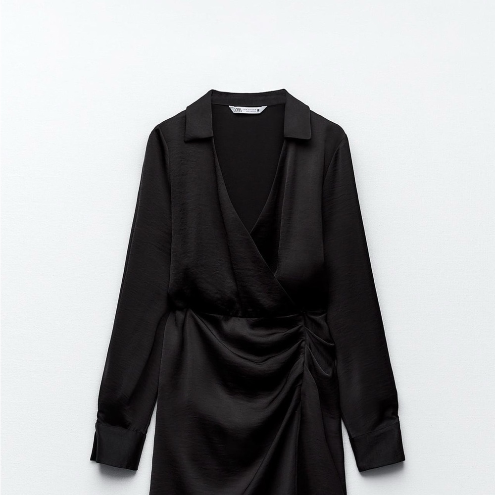 Zara Black Wrap Dress